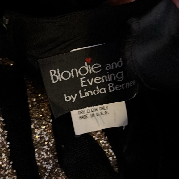 VTG Blondie & Evening Debbie Harry Vampire Trashy Sequined Halter Maxi Dress 5/6 - Picture 5 of 7